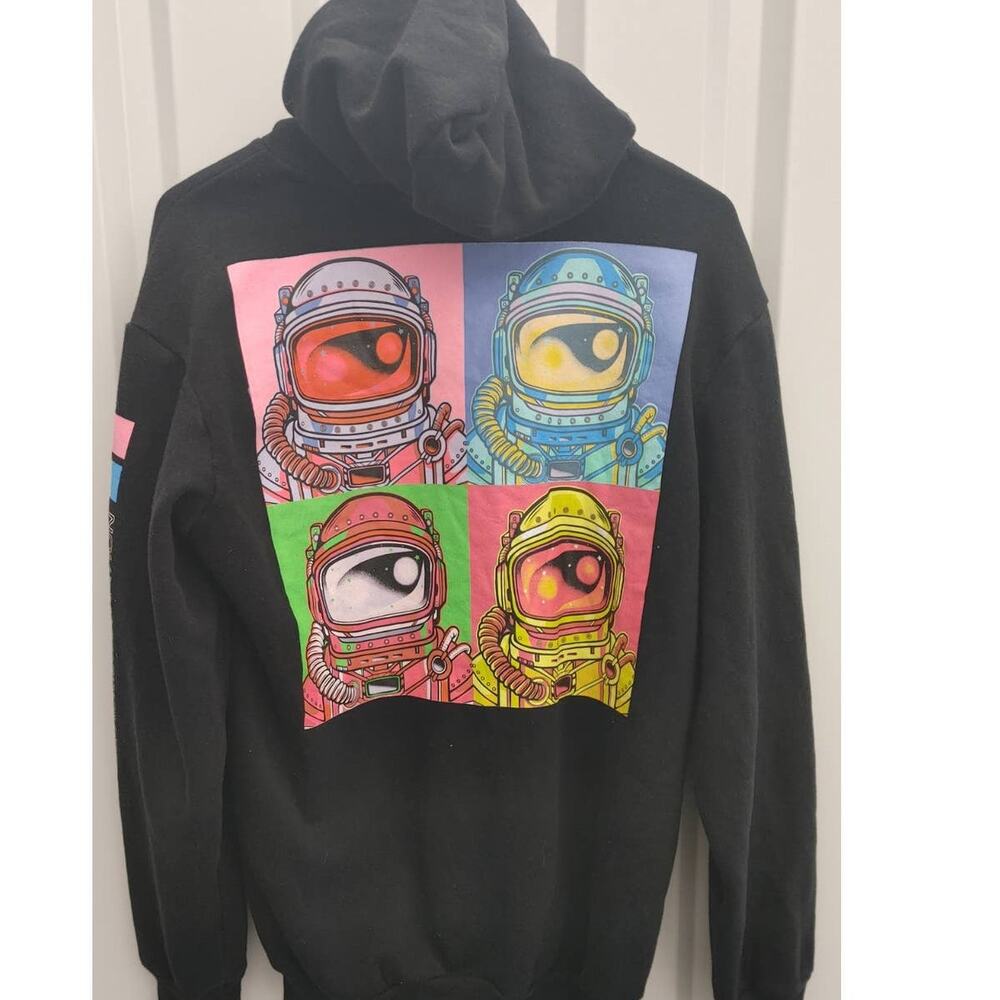 Hyper Space NASA Womens Hoodie Oversized Graphic Medium